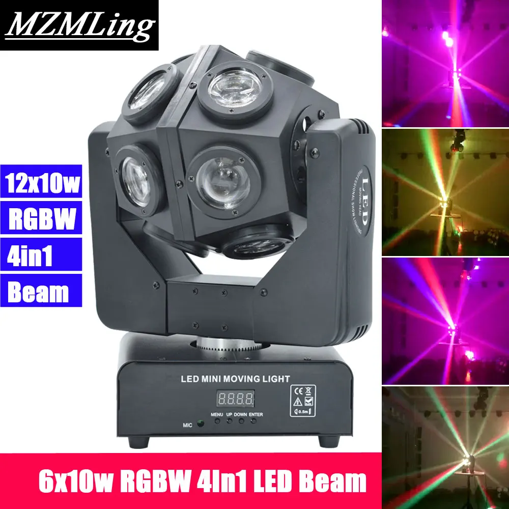 12x10w RGBW 4in1 LED Beam Light Football Light DMX512 Football Moving Head Light Professional DJ /Bar /Party /Show /Stage Light
12x10w RGBW 4in1 LED Beam Light Football Light DMX512 Football Moving Head Light Professional DJ /Bar /Party /Show /Stage Light