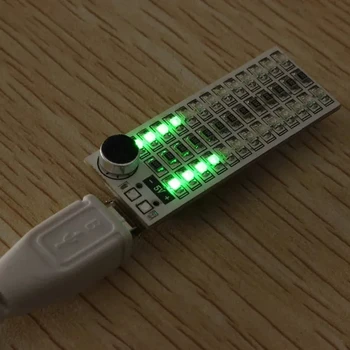 USB Mini Spectrum Light Sound Control Sensitivity Adjustable Durable LED Board QJ888
USB Mini Spectrum Light Sound Control Sensitivity Adjustable Durable LED Board QJ888