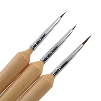 3Pcs/Set Wooden Handled Nail Brush For Acrylic Nail Art Painting Brushes Liner Pen Nail Tools #16581
3Pcs/Set Wooden Handled Nail Brush For Acrylic Nail Art Painting Brushes Liner Pen Nail Tools #16581