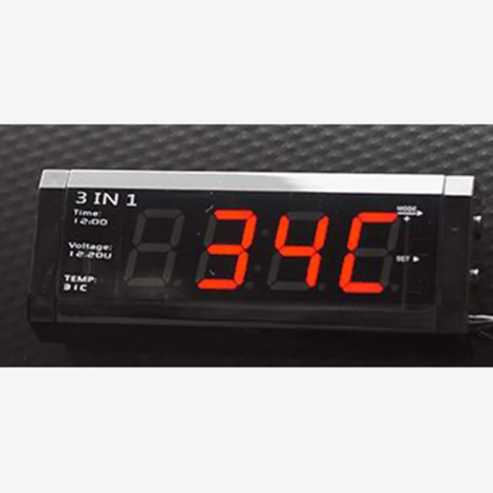 Factory direct car voltmeter thermometer time three in one blue light red light multifunction electronic watch
Factory direct car voltmeter thermometer time three in one blue light red light multifunction electronic watch