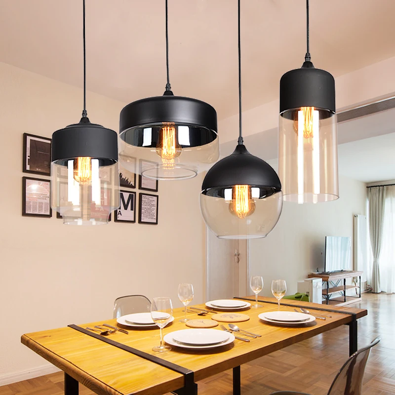 Nordic modern loft Hanging Glass pendant lights LED Retro Edison Pendant Lamp Fixtures Kitchen Dining Room Bar Black White amber
Nordic modern loft Hanging Glass pendant lights LED Retro Edison Pendant Lamp Fixtures Kitchen Dining Room Bar Black White amber