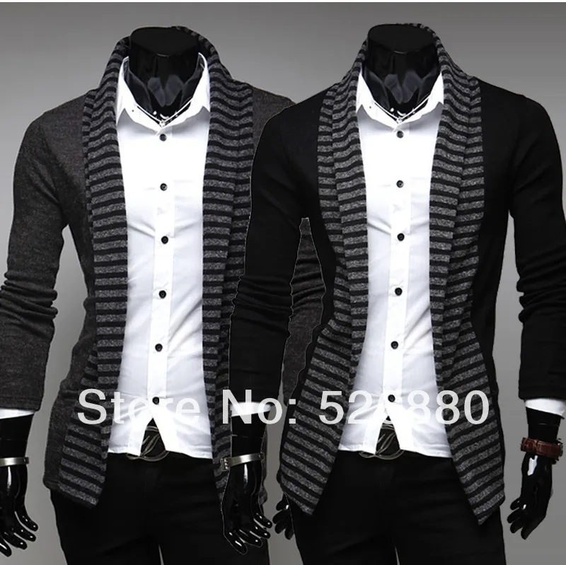 2018 new spring fashion color stripe cardigan sweater Men's casual Slim Fit blusa masculina long-sleeved knitted sweater
2018 new spring fashion color stripe cardigan sweater Men's casual Slim Fit blusa masculina long-sleeved knitted sweater