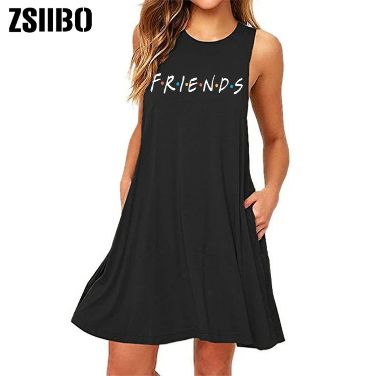 Friends print dress 2019 Women Plus Szie Dress Sleeveless new Short Beach Dress Sundress Casual Dresses drop shipping
Friends print dress 2019 Women Plus Szie Dress Sleeveless new Short Beach Dress Sundress Casual Dresses drop shipping