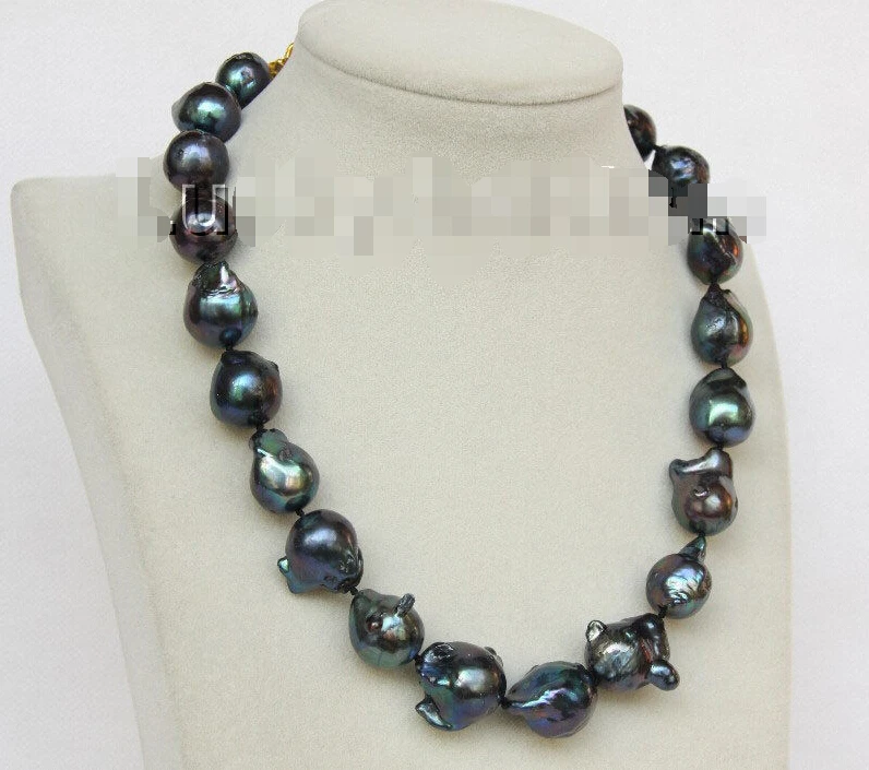 17.5" 20mm Baroque black Reborn keshi pearls necklace dragon clasp j9941 Noble style Natural Fine jewe FREE SHIPPING
17.5" 20mm Baroque black Reborn keshi pearls necklace dragon clasp j9941 Noble style Natural Fine jewe FREE SHIPPING
