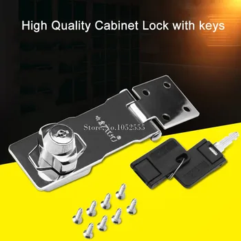 High Quality Closet Door Chrome Plated Metal Keyed Hasp Lock drawer cabinet lock buckle lock with keys 2.5"/3"/4" K240
High Quality Closet Door Chrome Plated Metal Keyed Hasp Lock drawer cabinet lock buckle lock with keys 2.5"/3"/4" K240