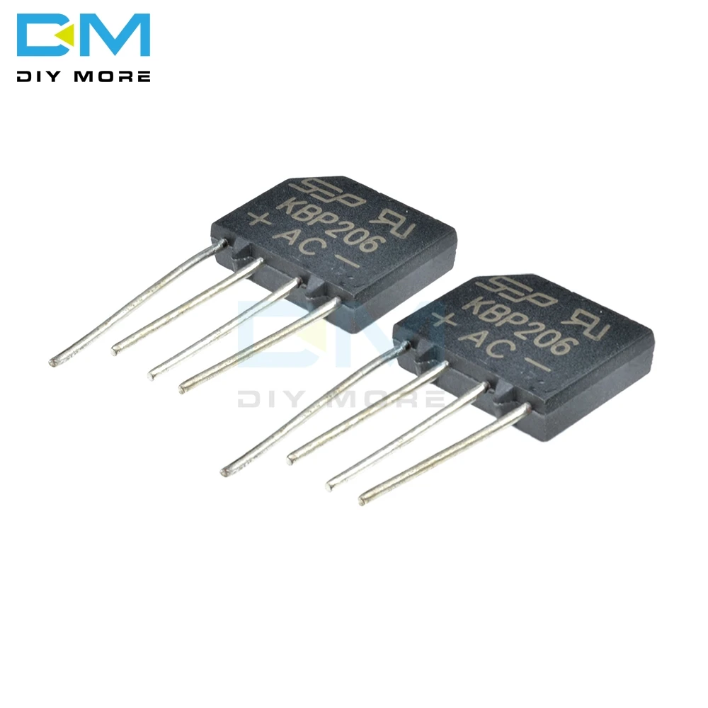10PCS lot Diy Electronic Diode Bridge Rectifier 600V 2A KBP206G KBP206 4PIN SIP-4 Single Phase Diymore
10PCS lot Diy Electronic Diode Bridge Rectifier 600V 2A KBP206G KBP206 4PIN SIP-4 Single Phase Diymore