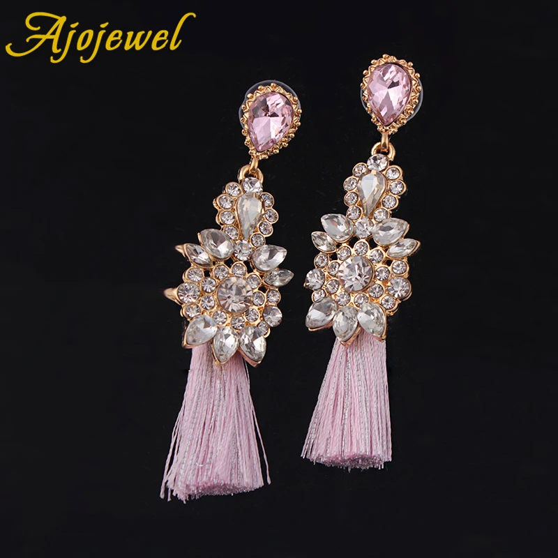 Ajojewel New Elegant Blue / Pink Crystal Thread Tassel Earrings For Women Party Jewelry Bijoux Femme Costume Jewelry Gifts
Ajojewel New Elegant Blue / Pink Crystal Thread Tassel Earrings For Women Party Jewelry Bijoux Femme Costume Jewelry Gifts