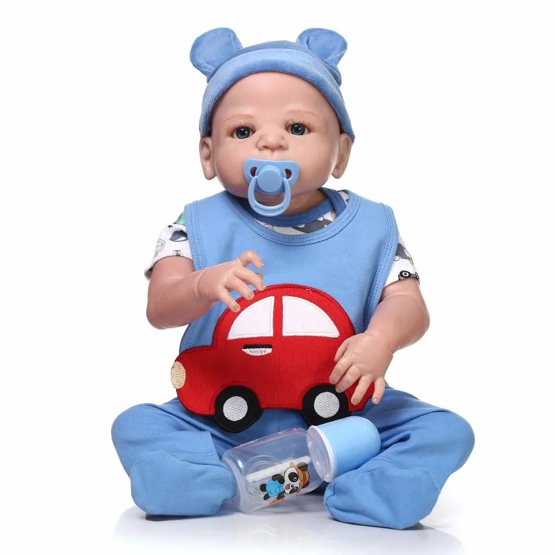 55cm Full Body Silicone Reborn Baby Boy 22" Lifelike Vinyl Newborn Bebe Dolls Cute Birthday Gift Waterproof Bathe Toy
55cm Full Body Silicone Reborn Baby Boy 22" Lifelike Vinyl Newborn Bebe Dolls Cute Birthday Gift Waterproof Bathe Toy