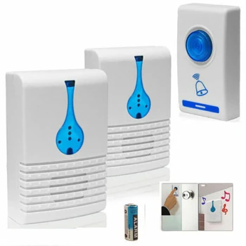 2019 New Home Smart Wireless Door Bell 32 Chime Home Cordless Portable 100m Range Remote Control Digital Doorbell
2019 New Home Smart Wireless Door Bell 32 Chime Home Cordless Portable 100m Range Remote Control Digital Doorbell