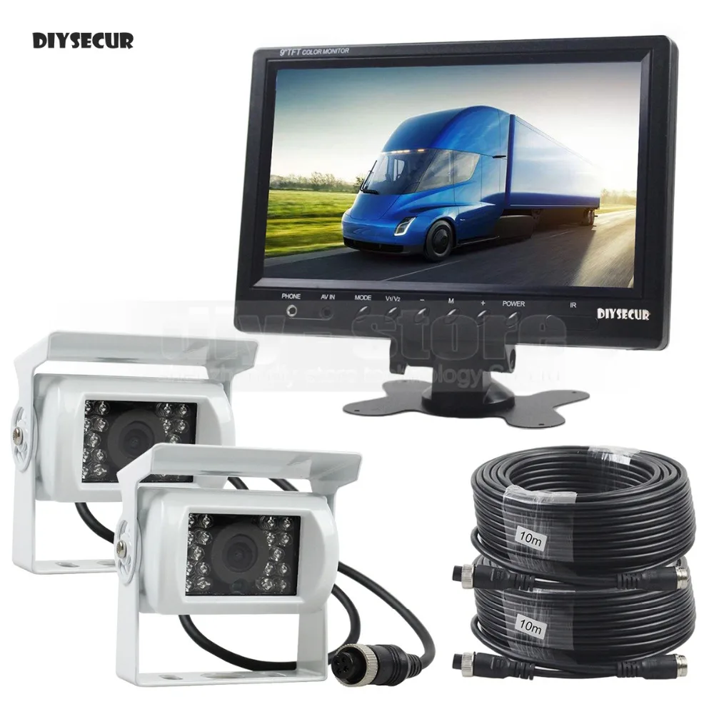DIYSECUR 9inch Car Monitor Rear View Monitor Waterproof CCD Camera Parking Accessories Kit for Bus Horse Trailer Motorhome White
DIYSECUR 9inch Car Monitor Rear View Monitor Waterproof CCD Camera Parking Accessories Kit for Bus Horse Trailer Motorhome White