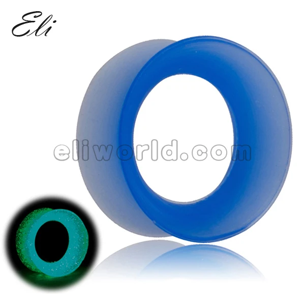 Wholesale 50 Pcs Mix 5 Size Glow Blue in the Dark Thin Silicone Flexible Hollow Ear Skin Flesh Tunnels Ear Plugs
Wholesale 50 Pcs Mix 5 Size Glow Blue in the Dark Thin Silicone Flexible Hollow Ear Skin Flesh Tunnels Ear Plugs