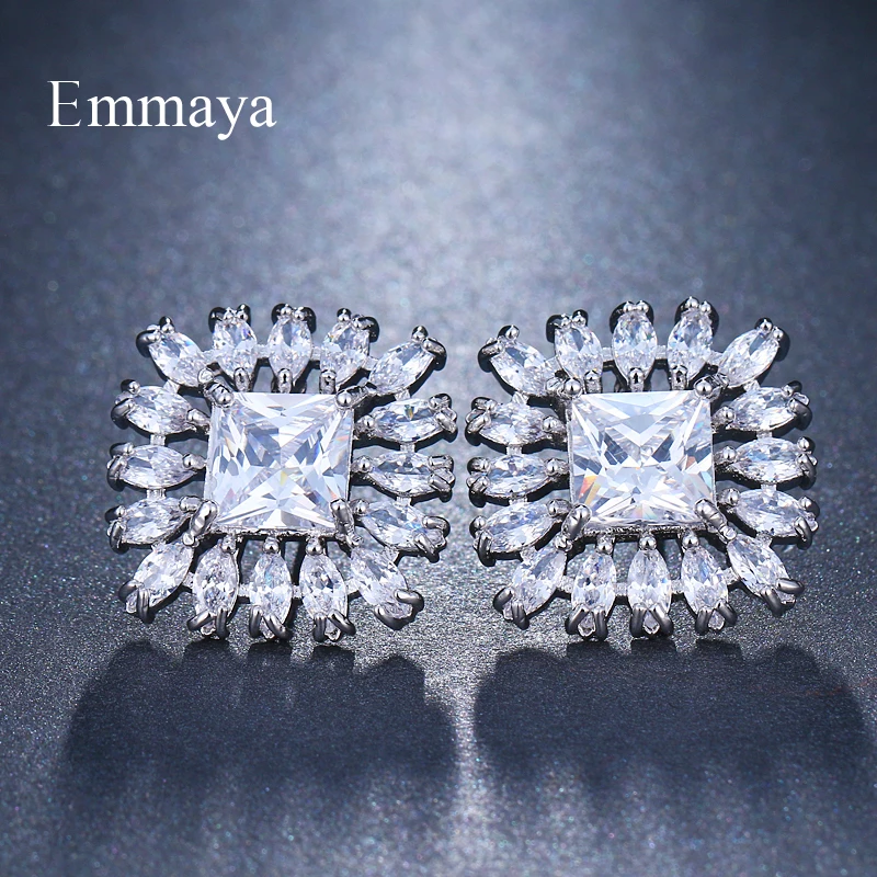 Emmaya Famous Brand Zircon Earrings for women and girl Luxury Cubic Zirconia Stud Earrings Fashion Jewelry
Emmaya Famous Brand Zircon Earrings for women and girl Luxury Cubic Zirconia Stud Earrings Fashion Jewelry