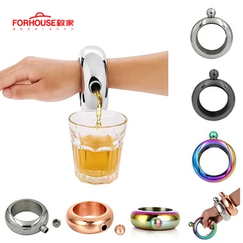 3.5oz Stainless Steel Beer Bracelet Mugs Creative with Funnel Alcohol Drink Wine Beer Hip Flask
3.5oz Stainless Steel Beer Bracelet Mugs Creative with Funnel Alcohol Drink Wine Beer Hip Flask