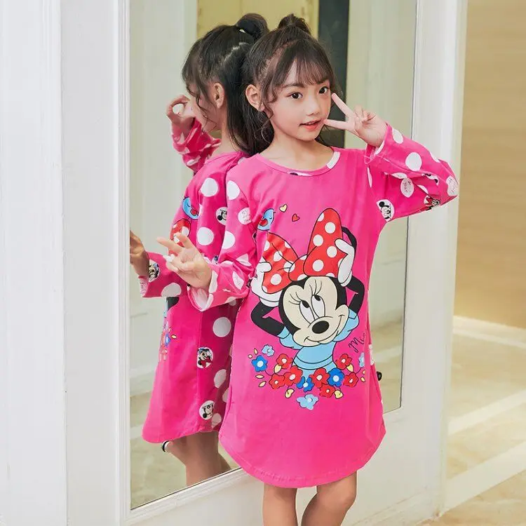 Spring Autumn Big girls Nightgown Pajamas kids long sleeved nightdress cute cartoon child female baby sleeping dress 2-12 T SRE3
Spring Autumn Big girls Nightgown Pajamas kids long sleeved nightdress cute cartoon child female baby sleeping dress 2-12 T SRE3