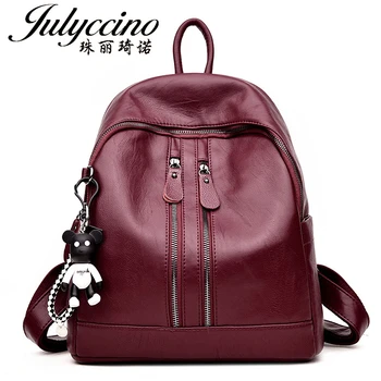 JULYCCINO Bear Backpack Female School Bags For Girls Backpacks For Women Bag Travel Shoulder Bags sac a main PU Leather Backpack
JULYCCINO Bear Backpack Female School Bags For Girls Backpacks For Women Bag Travel Shoulder Bags sac a main PU Leather Backpack