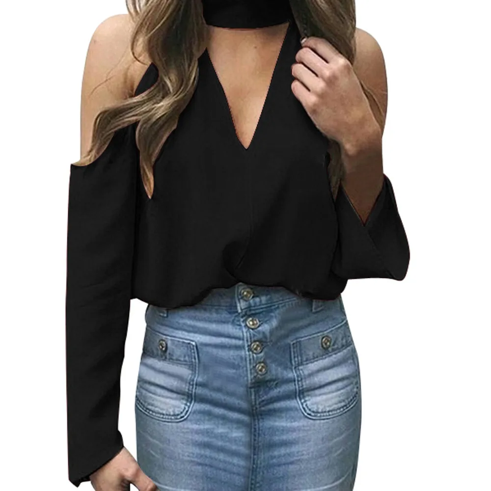Womens Tops and Blouses 2018 Streetwear Cold Shoulder Long Sleeve Shirts Tunic Hollow Out Ladies Top Clothes Womens
Womens Tops and Blouses 2018 Streetwear Cold Shoulder Long Sleeve Shirts Tunic Hollow Out Ladies Top Clothes Womens