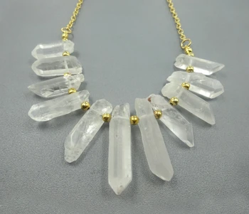 15.5inch/strand Crystal Pillar Finish White Color Crystal Point Pendants Wholesale Mystic Titanium Necklace Crafts Supplier
15.5inch/strand Crystal Pillar Finish White Color Crystal Point Pendants Wholesale Mystic Titanium Necklace Crafts Supplier