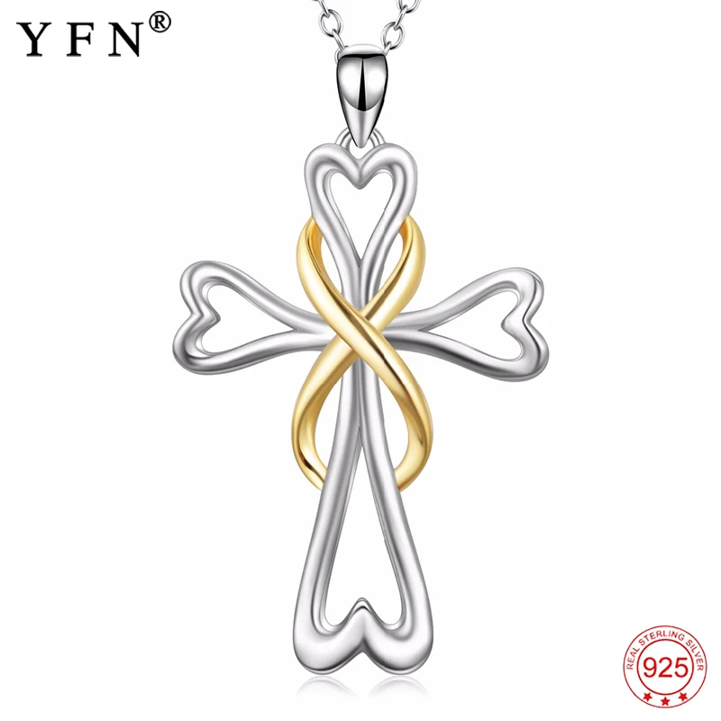 2018 New 925 Sterling Silver Necklace Religious Cross Pendants Necklaces Infinity Love Fashion Sexy Jewelry For Women PYX0417 
2018 New 925 Sterling Silver Necklace Religious Cross Pendants Necklaces Infinity Love Fashion Sexy Jewelry For Women PYX0417