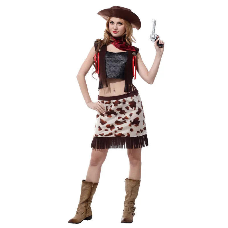Cowboy Costume Adult Women Wild West Cow Girl Costumes for Teen Girls Halloween Purim Party Carnival Cosplay
Cowboy Costume Adult Women Wild West Cow Girl Costumes for Teen Girls Halloween Purim Party Carnival Cosplay