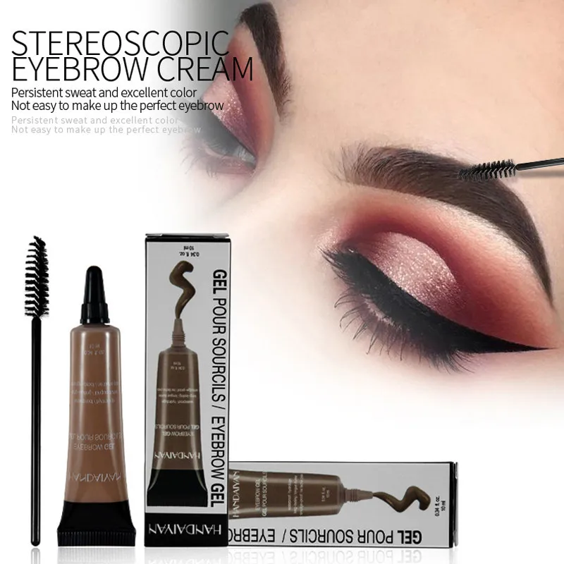 

HANDAIYAN Microblading Eyebrow Pencil With Brush Kit Waterproof Long Lasting Eye Brow Gel Tattoo Paint Pen Brow Tint Dye Cream