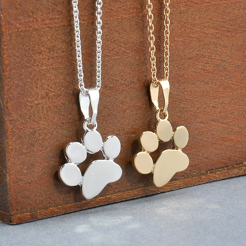 Moda Pets Dogs Footprints collar perros Paw Chain Necklace Pendants para las mujeres cadena
Moda Pets Dogs Footprints collar perros Paw Chain Necklace Pendants para las mujeres cadena