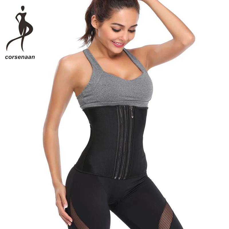 Front Zipper 9 Steel boned Latex Waist Trainer Corset Underbust Sport Workout Girdle Waist Cincher Shaper 906#
Front Zipper 9 Steel boned Latex Waist Trainer Corset Underbust Sport Workout Girdle Waist Cincher Shaper 906#