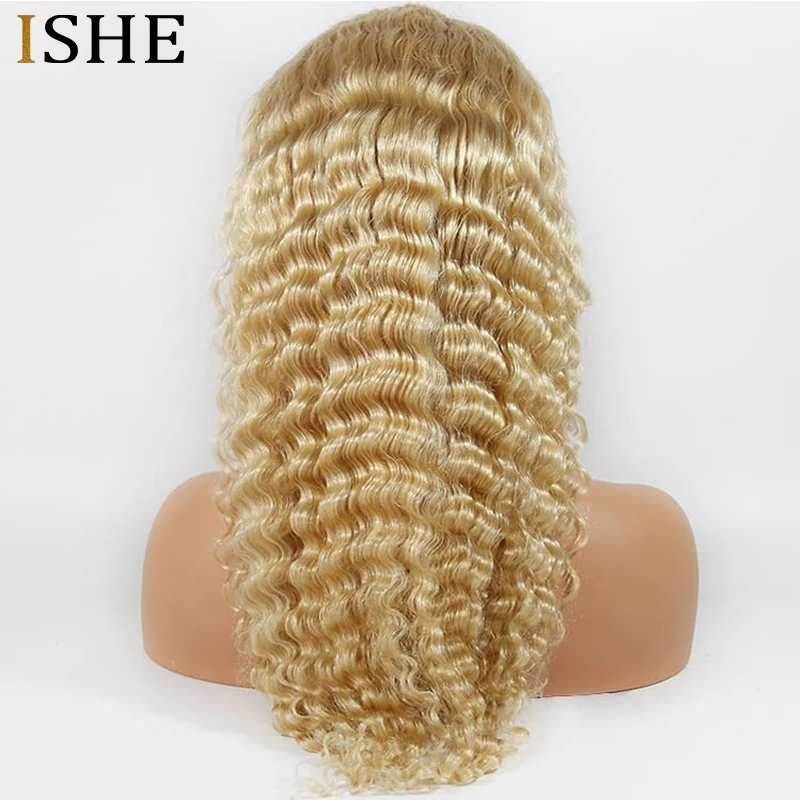 613 Blonde Lace Front Wigs With Baby Hair Non Remy Deep Wave Human Hair Wigs Pre Plucked For Women 150% Density Lace Wig
613 Blonde Lace Front Wigs With Baby Hair Non Remy Deep Wave Human Hair Wigs Pre Plucked For Women 150% Density Lace Wig