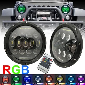 RGB 7Inch Round Led Headlight Led 12V with Angel Eye Turn Signal Light for Jeep Wrangler Toyota Lada 4x4 Suzuki Samurai Headla
RGB 7Inch Round Led Headlight Led 12V with Angel Eye Turn Signal Light for Jeep Wrangler Toyota Lada 4x4 Suzuki Samurai Headla