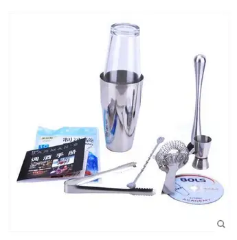 Kitchen Dining Barware Bar Sets 550 ml stainless steel classic tin Boston flair shaker practical bartender suit free shipping
Kitchen Dining Barware Bar Sets 550 ml stainless steel classic tin Boston flair shaker practical bartender suit free shipping