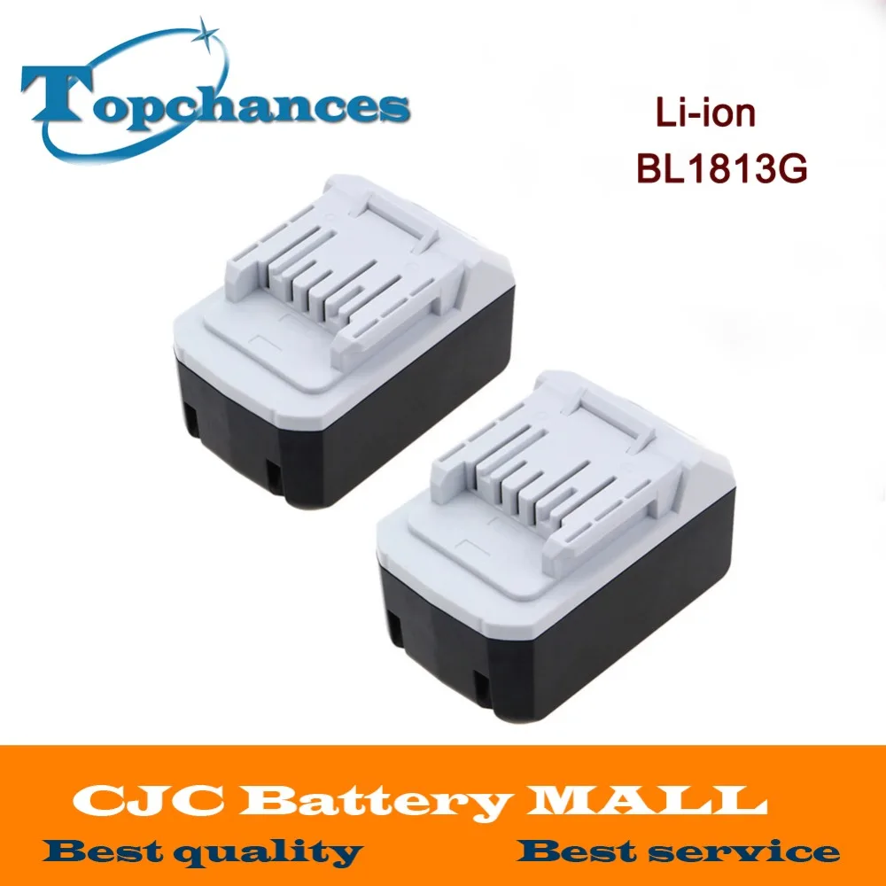 

2PCS High Quality 18V 4.0Ah Li-ion Battery For Makita BL1813G DF457D HP457D JV183D TD127D UR180D UH522D CL183D Power Tool