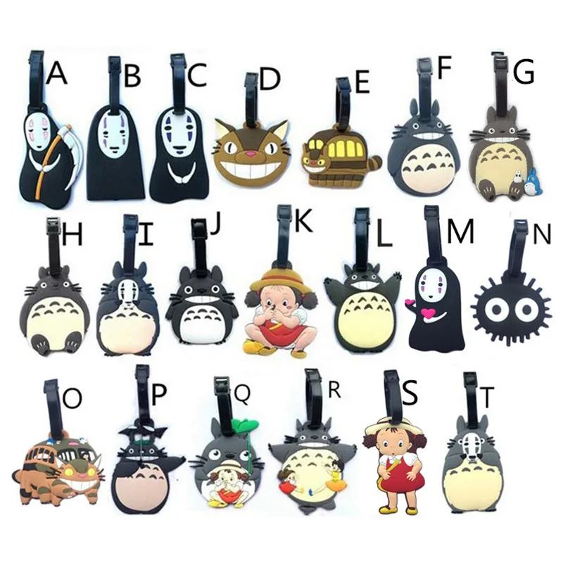 Japan Hayao Miyazaki Spirited Away Totoro No Face Man Luggage Tags PVC Tavel Accessories Boarding Identification Baggage Labels
Japan Hayao Miyazaki Spirited Away Totoro No Face Man Luggage Tags PVC Tavel Accessories Boarding Identification Baggage Labels
