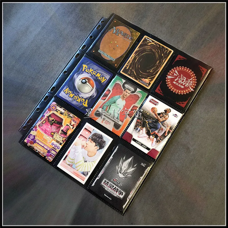 35pages 18 Pockets Black Cards Page For Board Games Trading Card Protector Pocket Page for MGT/PKM Star Cards Album
35pages 18 Pockets Black Cards Page For Board Games Trading Card Protector Pocket Page for MGT/PKM Star Cards Album