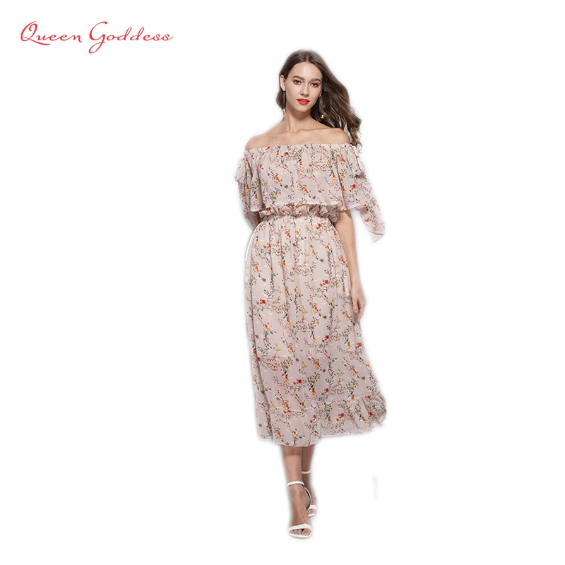 High Quality Dress for Women Slash neck Summer Party or Sea beach Print dress elegant office lady outwear loose style big size
High Quality Dress for Women Slash neck Summer Party or Sea beach Print dress elegant office lady outwear loose style big size