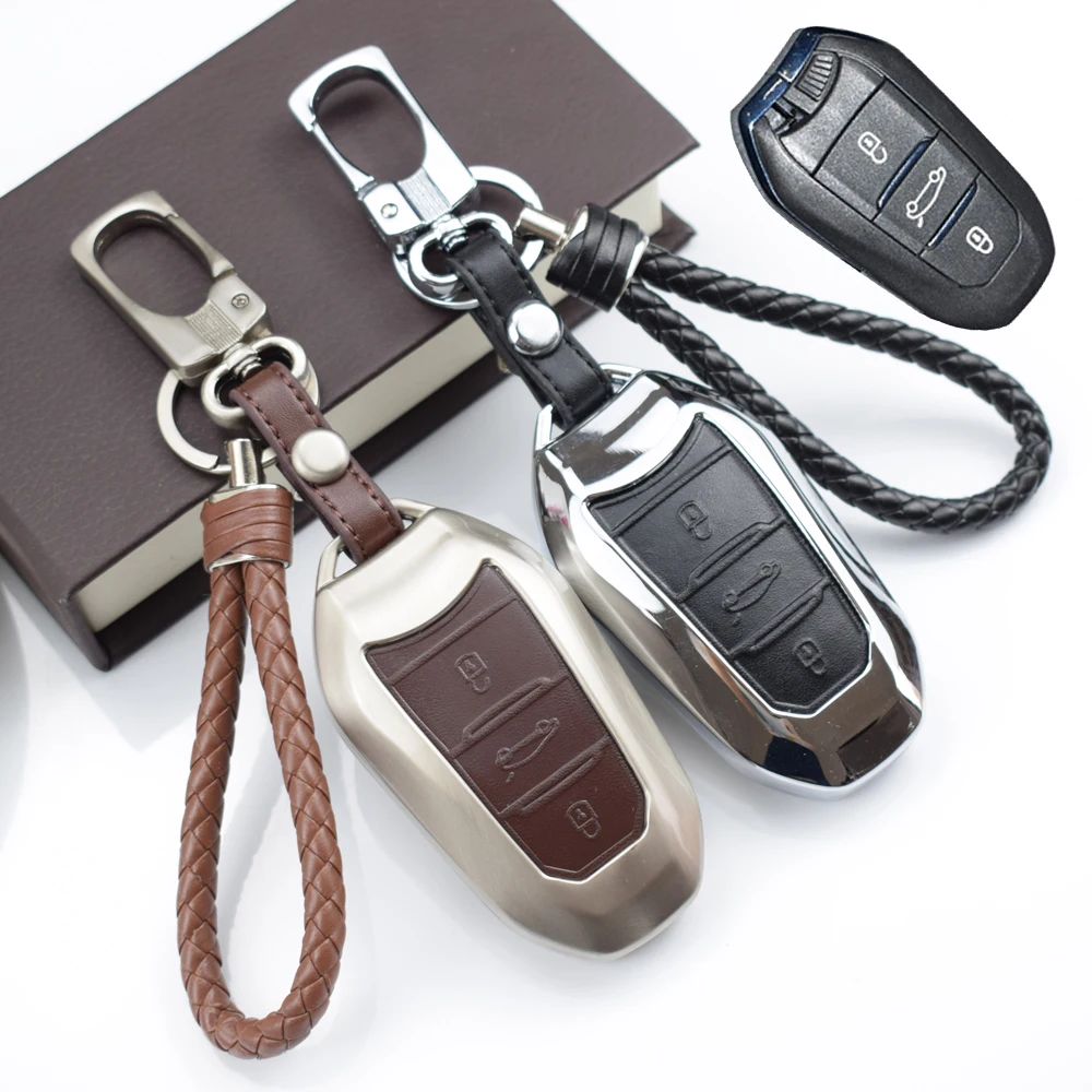 Zinc alloy+Leathe 3 Buttons Car Smart Key Case Cover Shell Set Holder For PEUGEOT 2008/301/307/3008/308S/407/408/4008/508/5008
Zinc alloy+Leathe 3 Buttons Car Smart Key Case Cover Shell Set Holder For PEUGEOT 2008/301/307/3008/308S/407/408/4008/508/5008