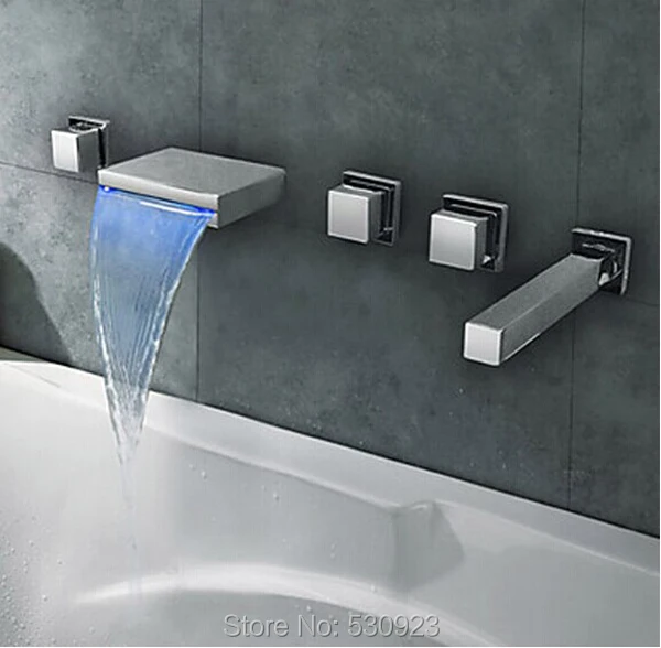 US Free Shipping Wholesale And Retail Modern Fashion Waterfall Bathroom Tub Faucet 5pcs Three Handles W/ Hand Shower Spray
US Free Shipping Wholesale And Retail Modern Fashion Waterfall Bathroom Tub Faucet 5pcs Three Handles W/ Hand Shower Spray