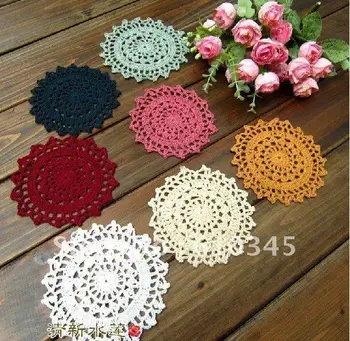 Free shipping wholesale 100% cotton hand made Doily mats 11CM Crochet cup mat,coaster 20 PCS/LOT 7 COLORS YOU CAN SHOOSE CD019
Free shipping wholesale 100% cotton hand made Doily mats 11CM Crochet cup mat,coaster 20 PCS/LOT 7 COLORS YOU CAN SHOOSE CD019