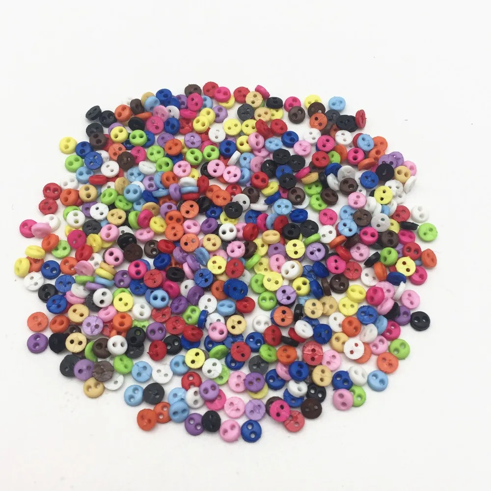 1000pcs 4mm Mixed Mini Doll Clothing Button 2-Holes Flatback Buttons DIY Handmade Sewing Scrapbooking Accessories
1000pcs 4mm Mixed Mini Doll Clothing Button 2-Holes Flatback Buttons DIY Handmade Sewing Scrapbooking Accessories