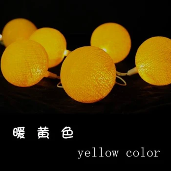20 Balls 3M Colorful Holiday Tree Lights Yellow String solar string light LED String light Cotton Lapm Holidays Decorations
20 Balls 3M Colorful Holiday Tree Lights Yellow String solar string light LED String light Cotton Lapm Holidays Decorations