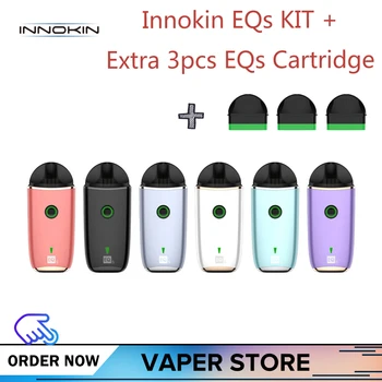 Original Innokin EQs Pod Kit Vape Add 3pcs 2ml Cartridge Atomizer with 800mah Pod 0.48ohm Coil Head Electronic Cigarette
Original Innokin EQs Pod Kit Vape Add 3pcs 2ml Cartridge Atomizer with 800mah Pod 0.48ohm Coil Head Electronic Cigarette