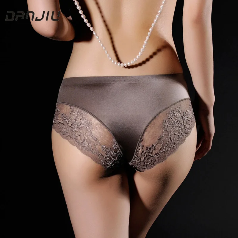 

Women Sexy Lace Panties Luxury Seamless Solid Underwear Low Waist Briefs Female Soft Breathable Ladies Underpants Lingerie