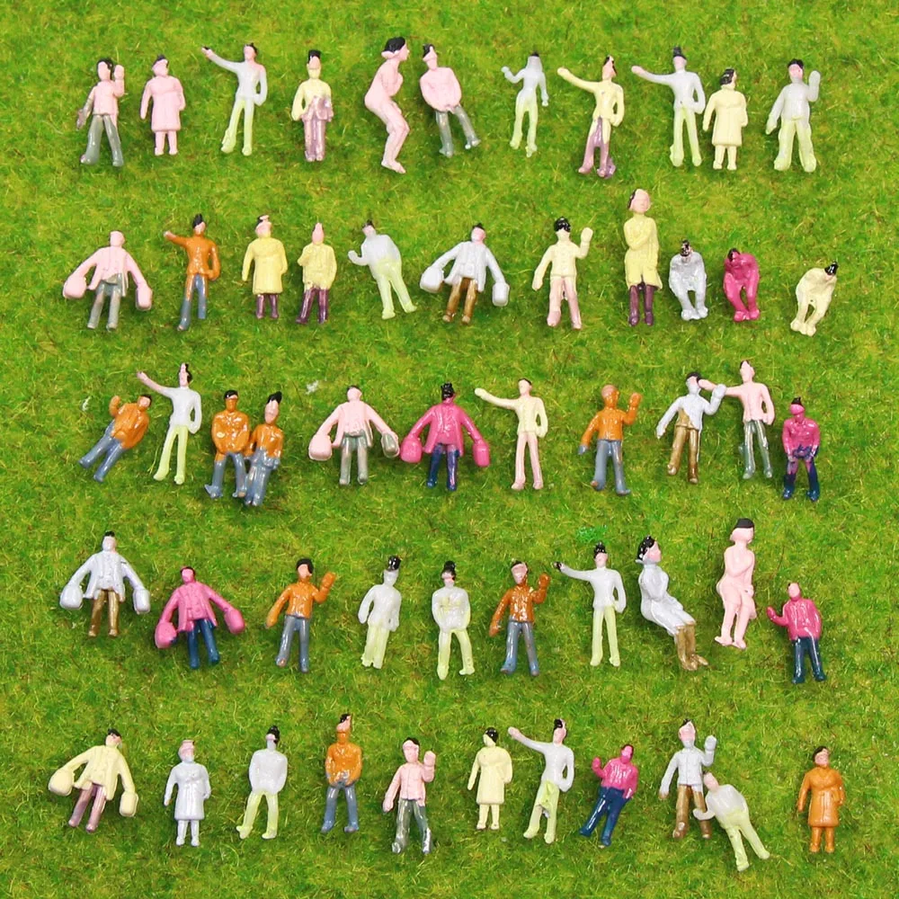 P200 100pcs Model Railway 1:220 Z Scale Painted People Figures Scenery Miniature Decoration
P200 100pcs Model Railway 1:220 Z Scale Painted People Figures Scenery Miniature Decoration