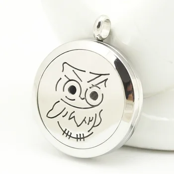 10pcs/lot 30mm Stainless Steel Small Owl Essential Oil Diffuser Perfume Locket Pendant with Pads 
10pcs/lot 30mm Stainless Steel Small Owl Essential Oil Diffuser Perfume Locket Pendant with Pads