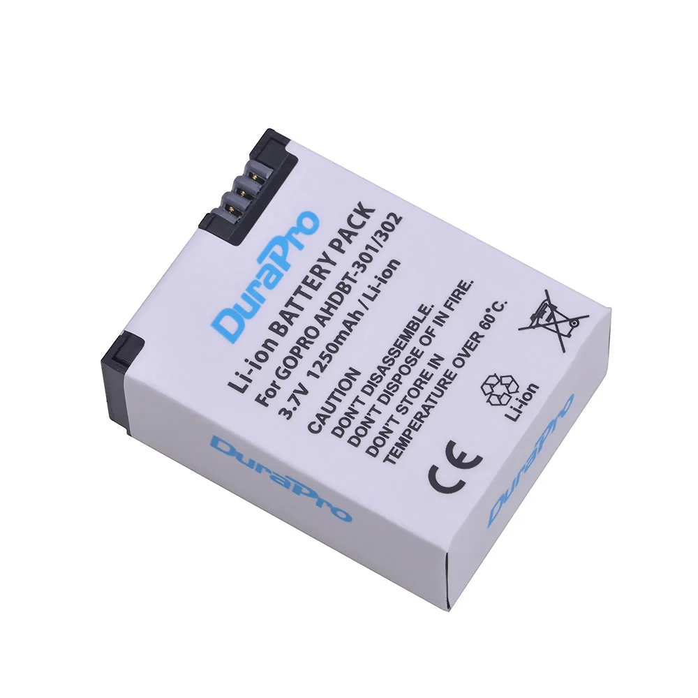 1Pcs 1250mAh AHDBT-301 camera Batteries for GoPro Hero3 Battery GoPro Hero 3 Hero 3+ Actions Sports Camera Accessories
1Pcs 1250mAh AHDBT-301 camera Batteries for GoPro Hero3 Battery GoPro Hero 3 Hero 3+ Actions Sports Camera Accessories