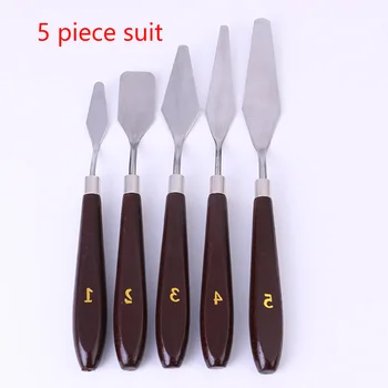 5PCS/Set Spatula Artist Stainless Steel Oil Painting Tools Paint Professional Mixing Scraper Palette Wooden Handle
5PCS/Set Spatula Artist Stainless Steel Oil Painting Tools Paint Professional Mixing Scraper Palette Wooden Handle