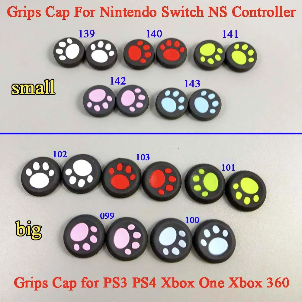 10pcs For Nintendo Switch Cat Paw Claw for PS4 PS3 Silicone Analog Controller Stick cap Grips Cap for Xbox360 ONE for PSV 1000
10pcs For Nintendo Switch Cat Paw Claw for PS4 PS3 Silicone Analog Controller Stick cap Grips Cap for Xbox360 ONE for PSV 1000