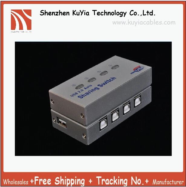 KUYiA Free Shipping+Tracking number!! USB 2.0 Sharing Switch 4 Port Hub for Printer Scanner/4 port usb switch+w/retail box
KUYiA Free Shipping+Tracking number!! USB 2.0 Sharing Switch 4 Port Hub for Printer Scanner/4 port usb switch+w/retail box