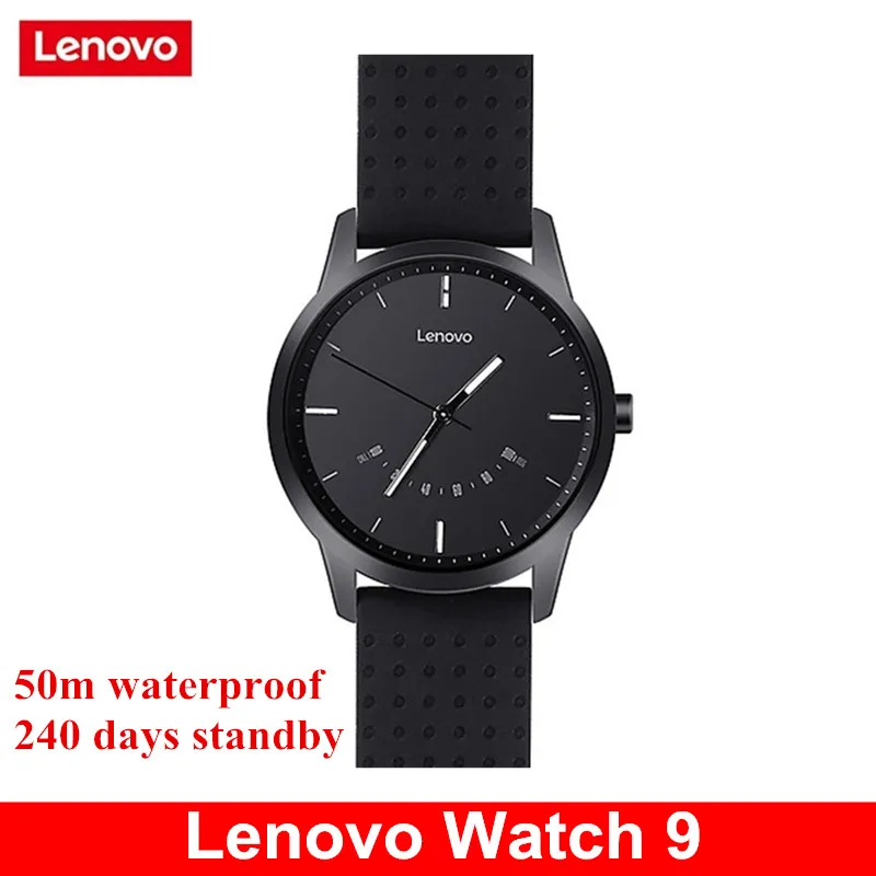 Lenovo часы 9 Bluetooth умные фитнес-трекер 50 м Водонепроницаемый Секундомер Смарт для IOS