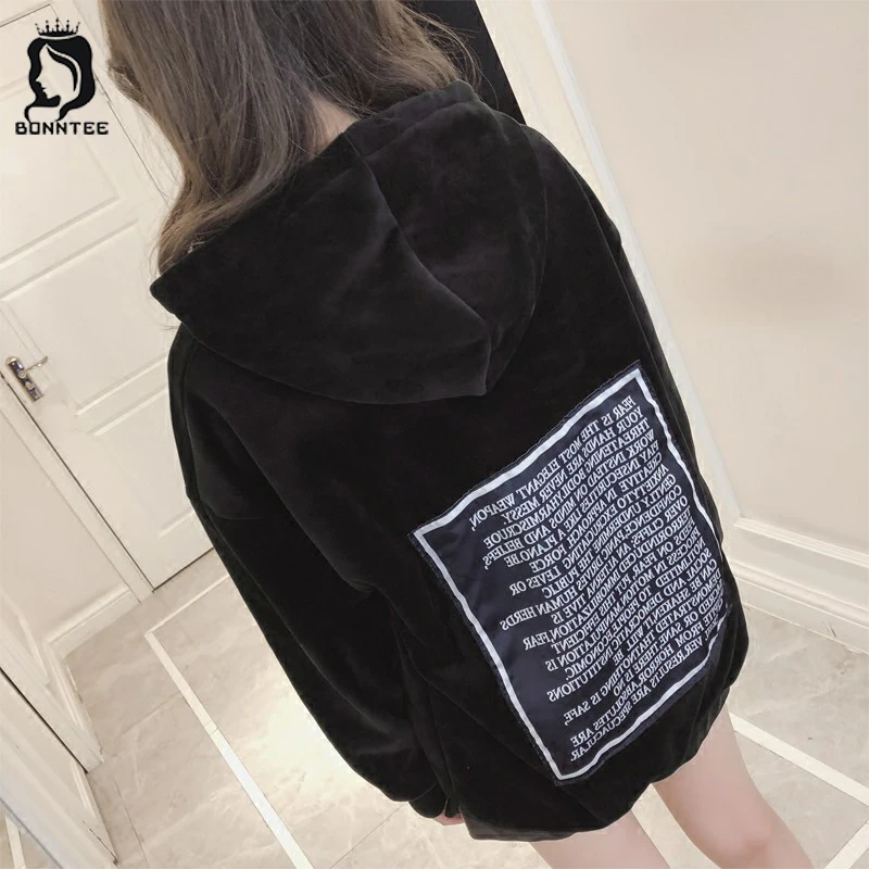 Harajuku Women Long Sleeve Hoodies Female Thicker Hooded Females Velvet Skinny Hoodie Womens Velour Pullover Korean Students
Harajuku Women Long Sleeve Hoodies Female Thicker Hooded Females Velvet Skinny Hoodie Womens Velour Pullover Korean Students