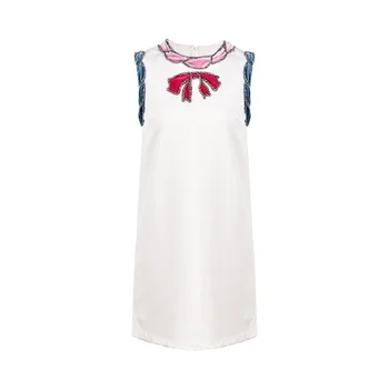 Summer Sweet White Bow Beading Mini Dress Women 2020 Designer Sleeveless Luxury Spring Elegant Short Dresses A Line Vestidos
Summer Sweet White Bow Beading Mini Dress Women 2020 Designer Sleeveless Luxury Spring Elegant Short Dresses A Line Vestidos