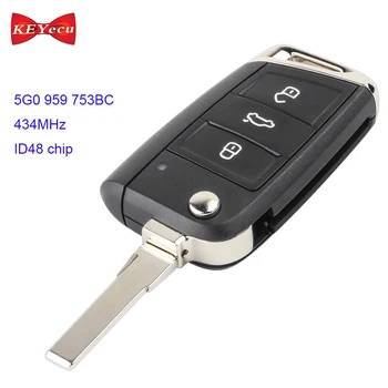 KEYECU for Volkswagen MQB Golf VII MK7 for Skoda Octavia A7 Remote Control Car Key Fob 434MHz ID48 Chip 5G0 959 753BC Uncut
KEYECU for Volkswagen MQB Golf VII MK7 for Skoda Octavia A7 Remote Control Car Key Fob 434MHz ID48 Chip 5G0 959 753BC Uncut